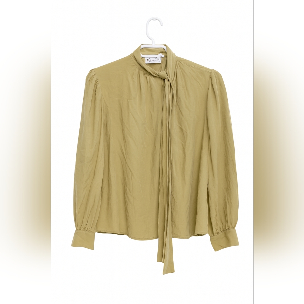 Vintage Rouie Silk Pussybow Blouse – Size 6
